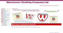 Desktop Screenshot of manchesterclothing.co.uk